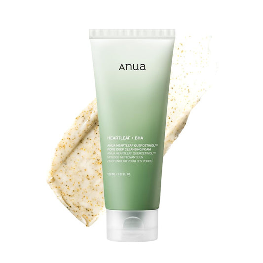 Anua heartleaf quercetinol pore deep cleansing foam